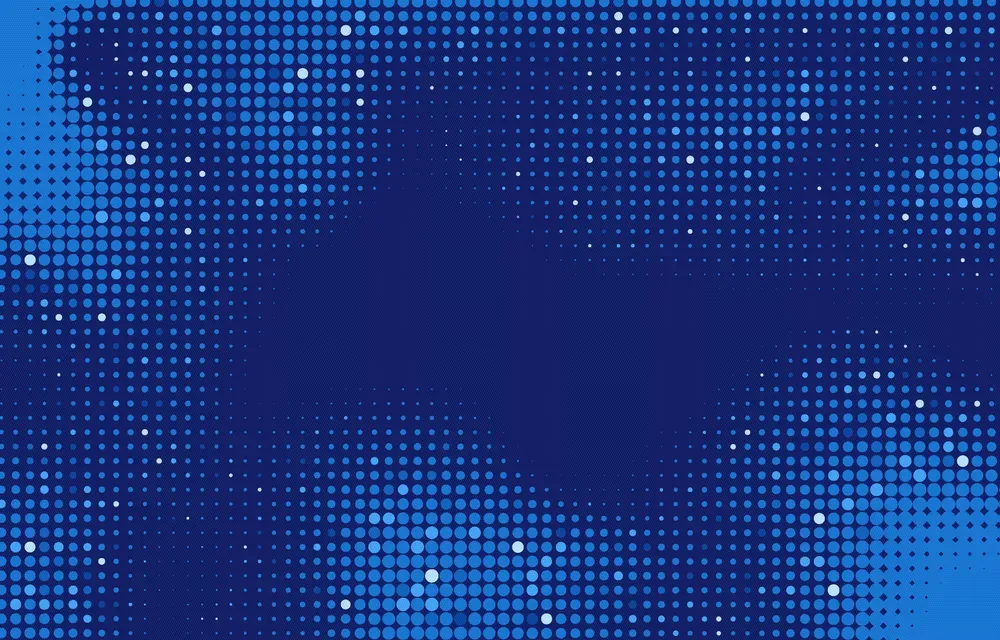 Abstract Halftone Blue Background