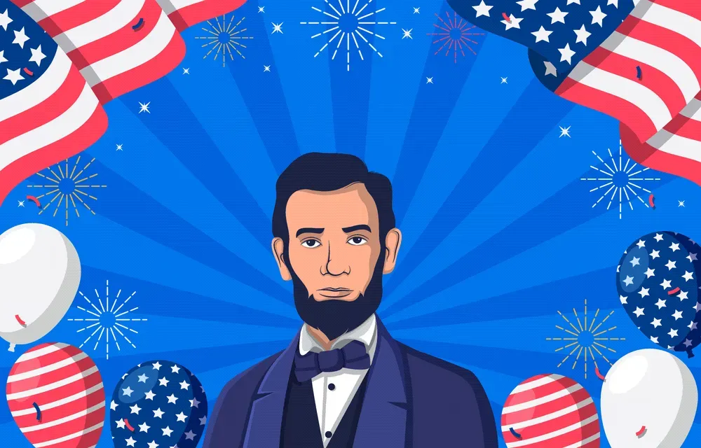 Lincoln Birthday Horizontal Background