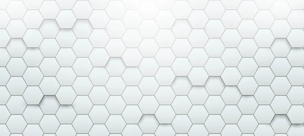 Modern White Hexagon Background