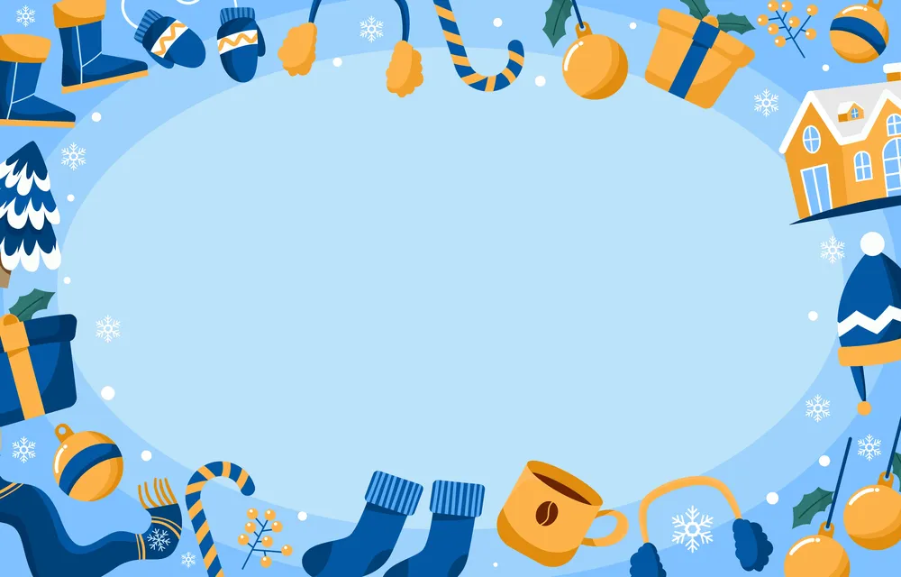 Winter Border Background