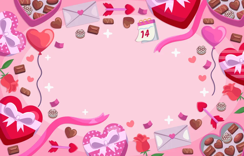 Valentine Day Background Template