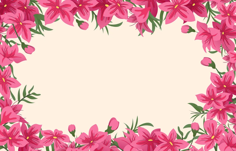 Peach Flower Blossom Background