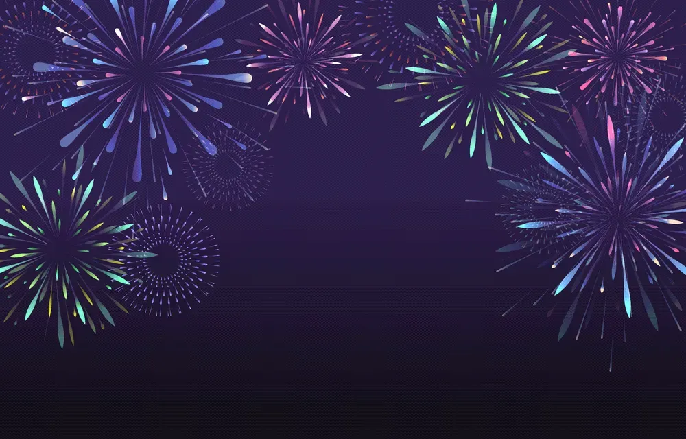 Colorful Firework Festival Background