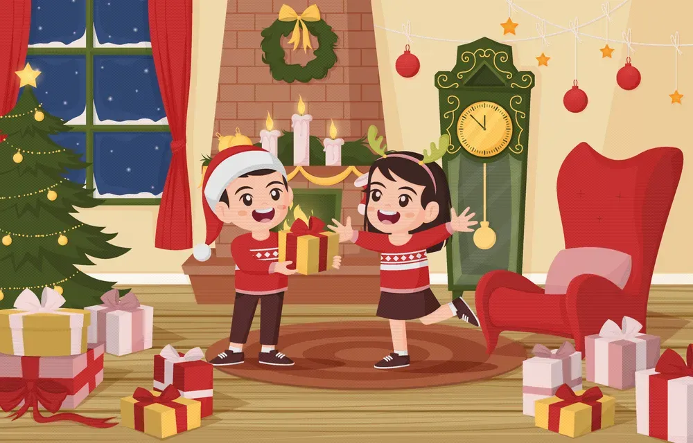 Children's Christmas Party Background