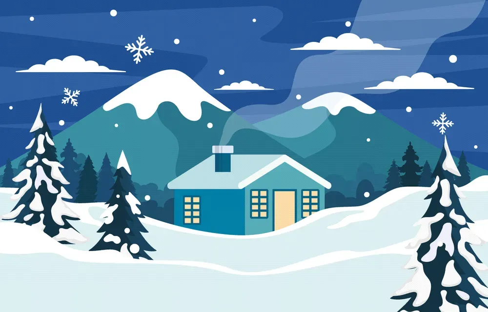 Beautiful Winter Nature Background