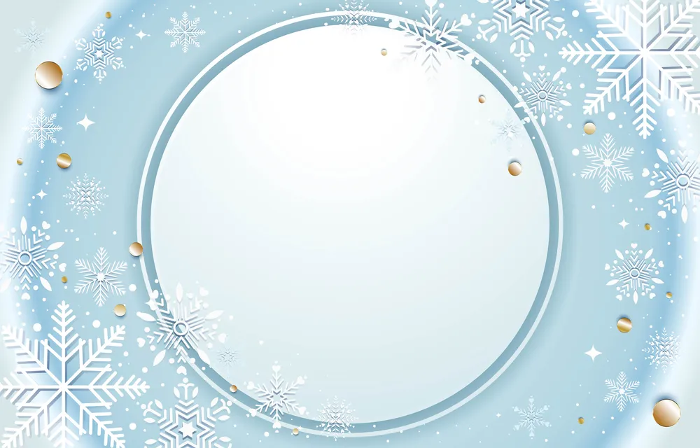 Winter Snowflake Background