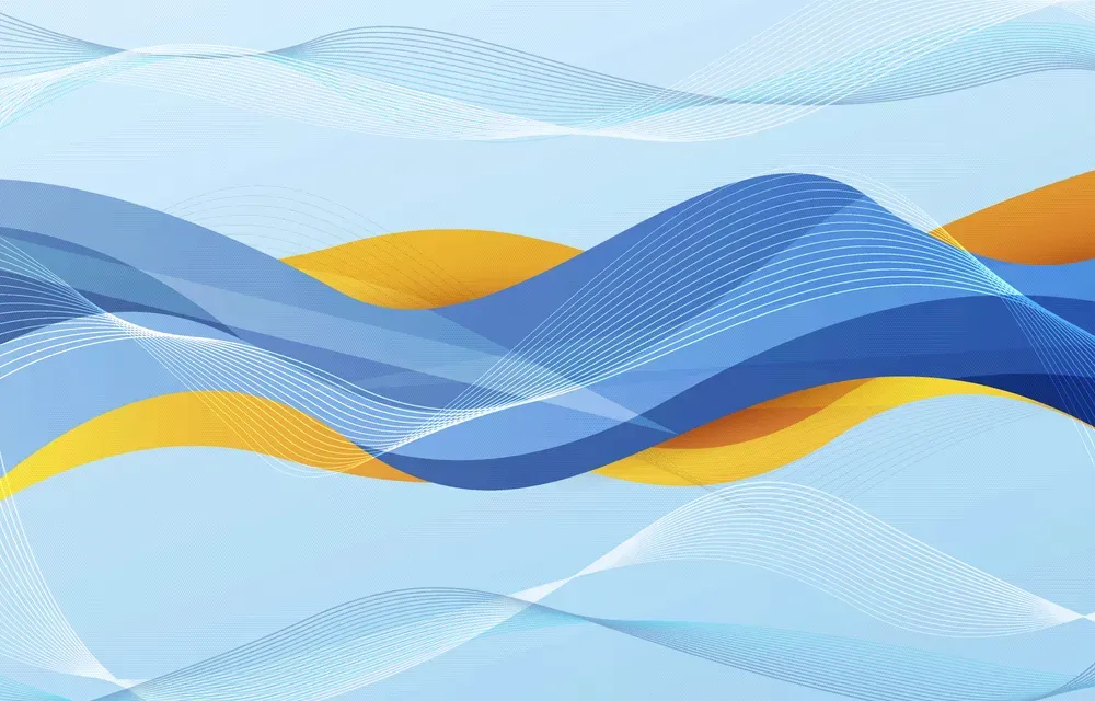 Lines and Wave Background