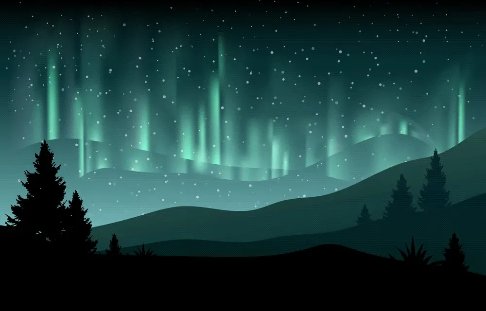 Beautiful Aurora Background