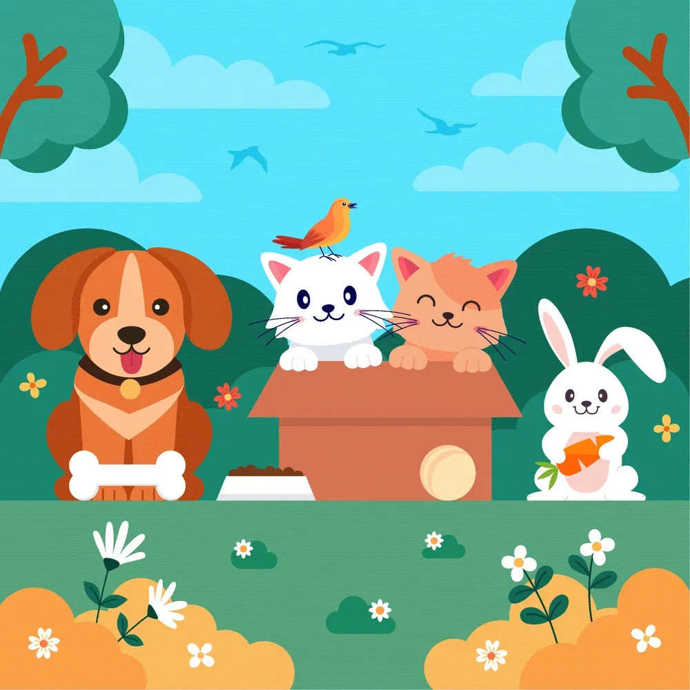 Domestic Pets Background