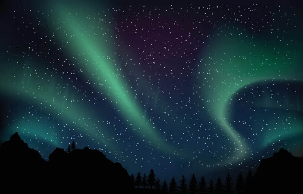 Northern Lights Aurora Background