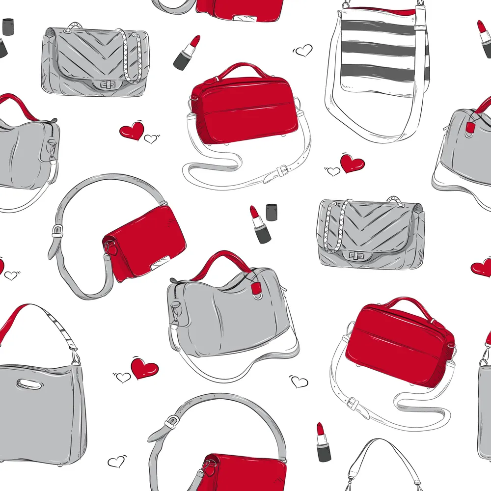Fashion Bag Seamless Background