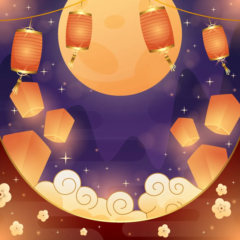Mid Autumn Festivity Background