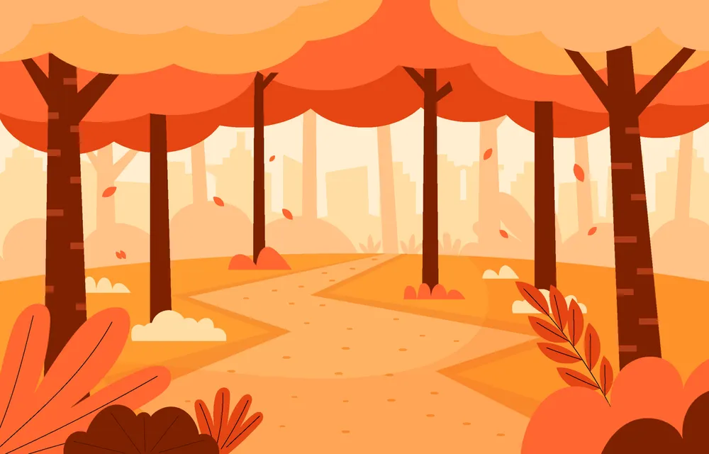 Autumn Scenery Landscape Background