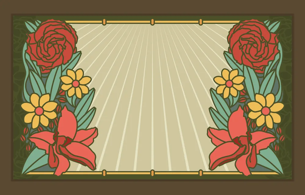 Art Nouveau Simple Background