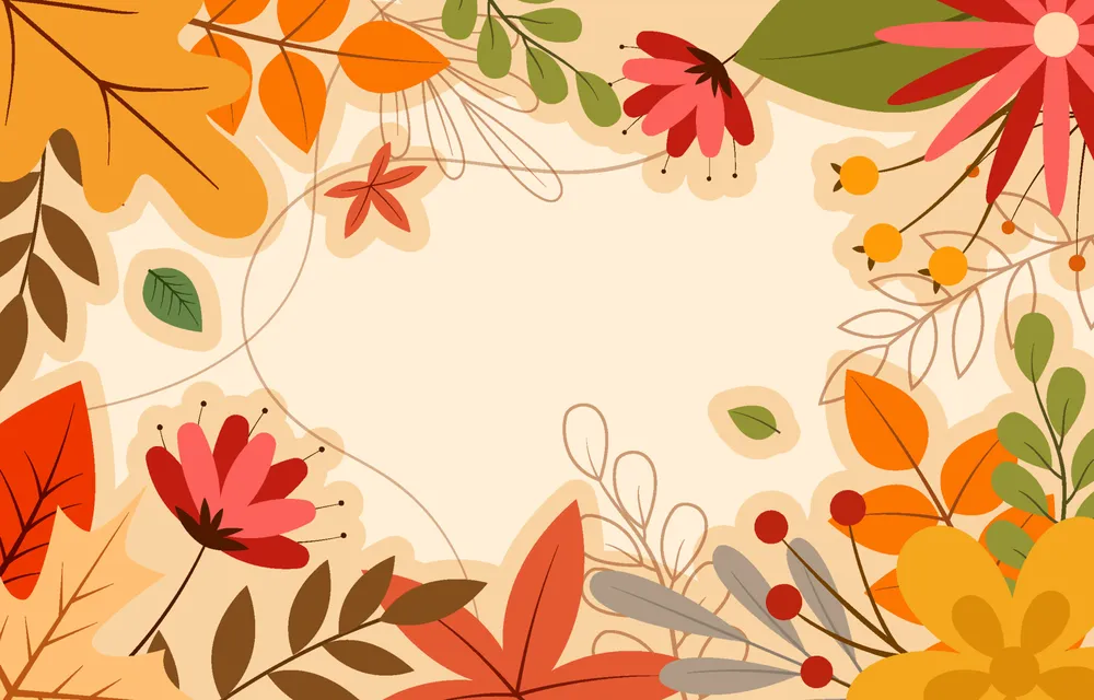 Fall Floral Autumn Background