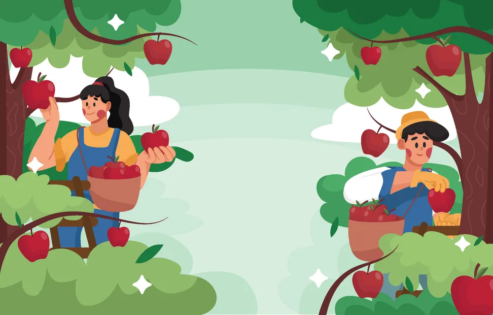 Apple Picking Background Concept
