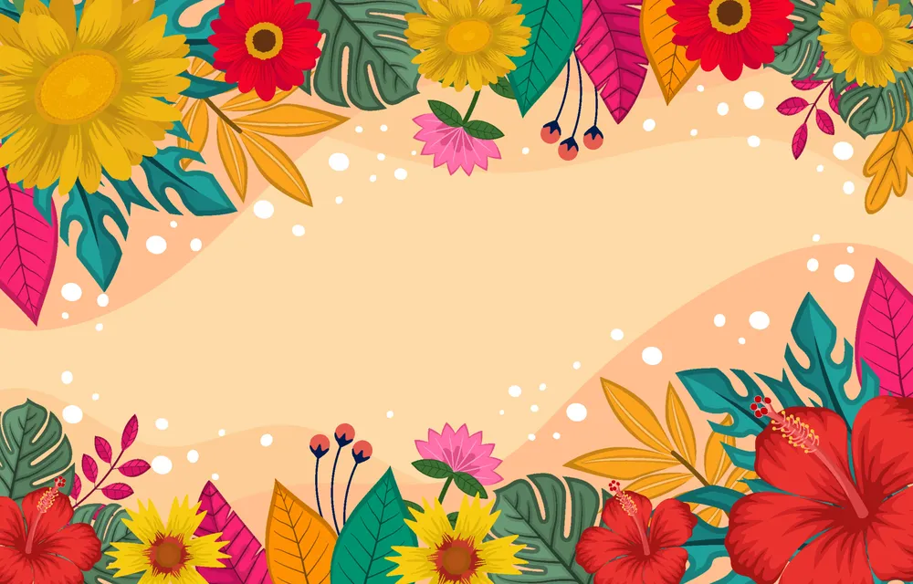 Summer Floral Background
