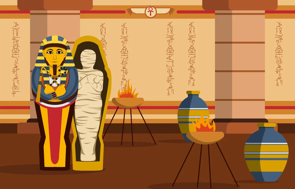 Egyptian Mummy Concept Background