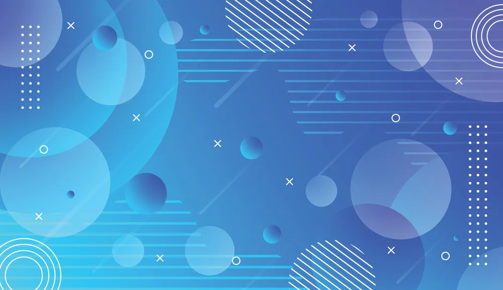 Abstract Circle Blue Background