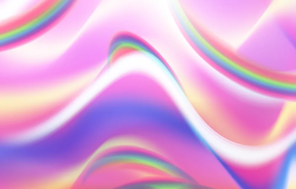 Colorful Wave Holographic Background