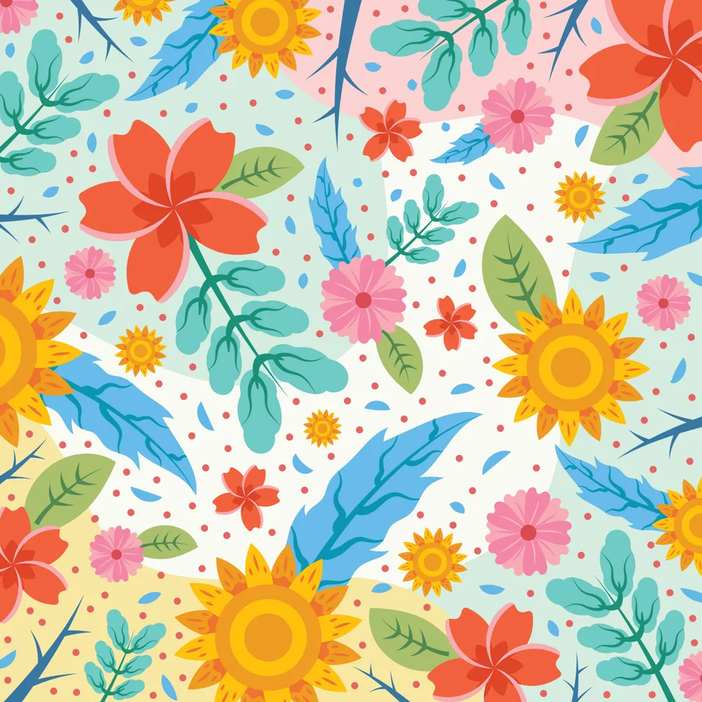 Spring Floral Background Template