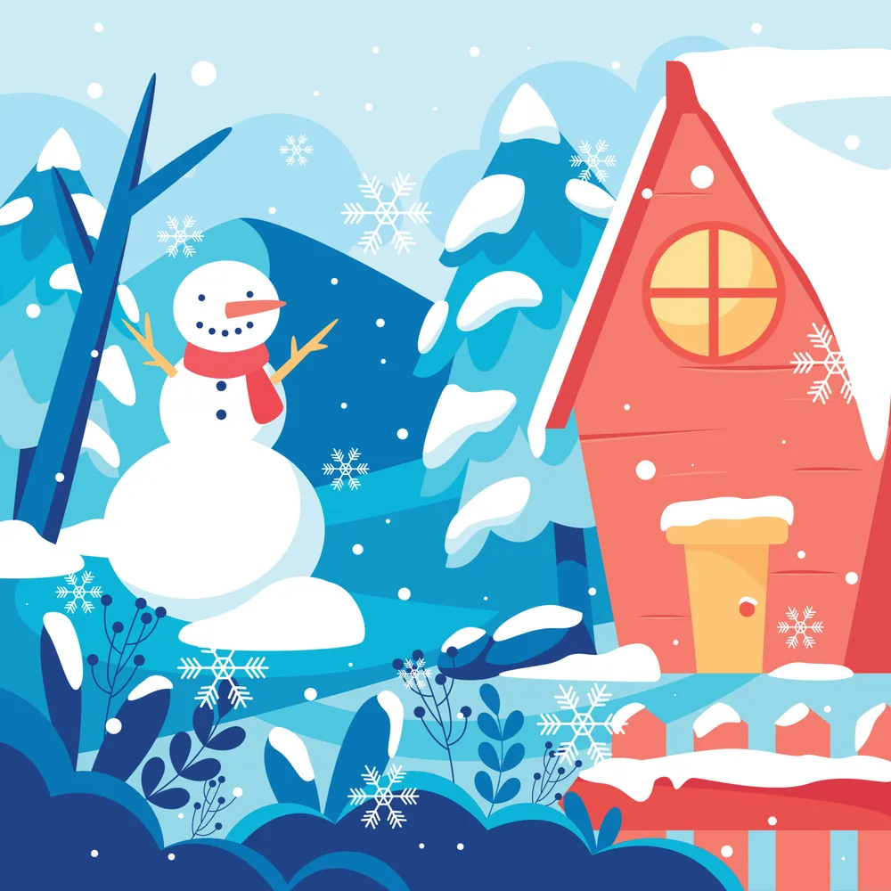 Winter Scenery Outdoor Background