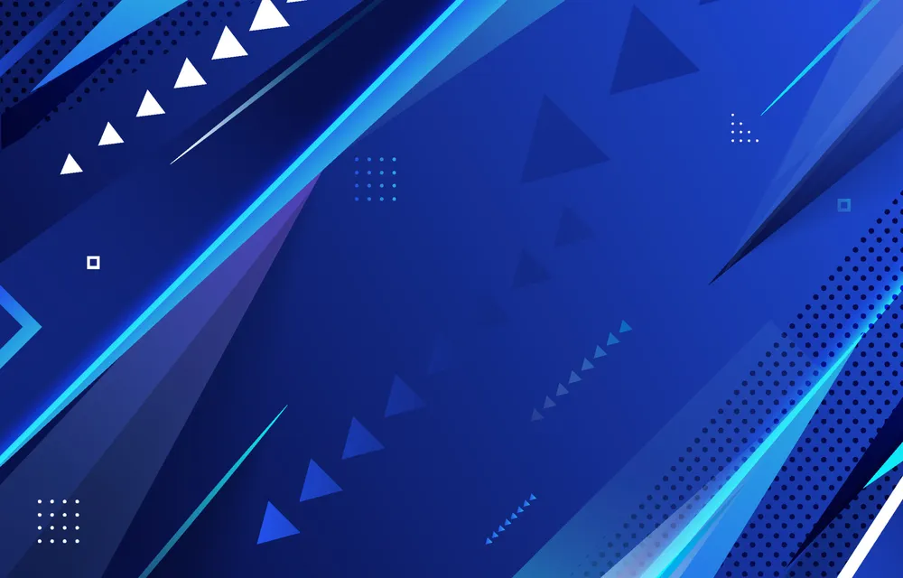 Abstract Blue Triangle Background