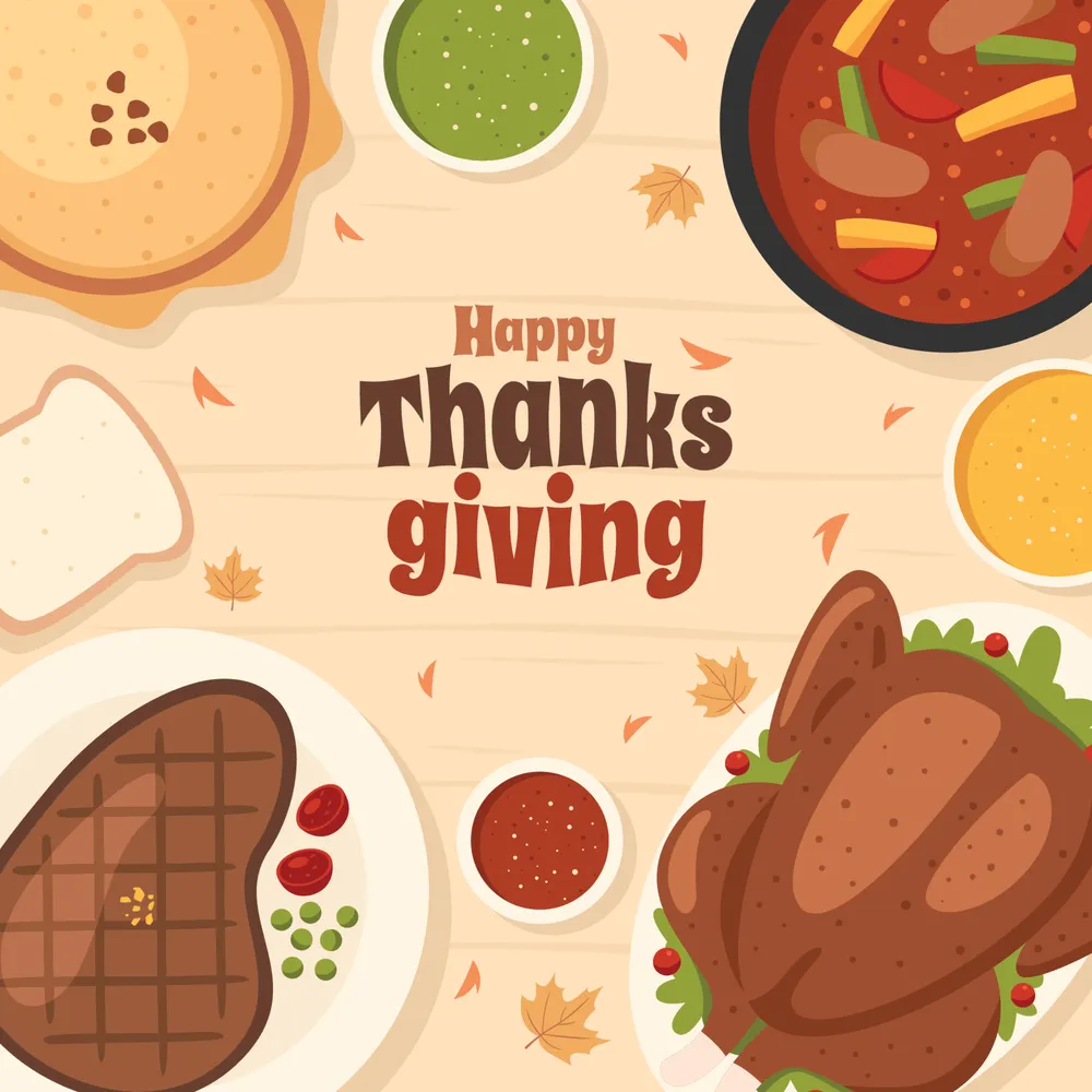 Thanksgiving Dinner Table Background