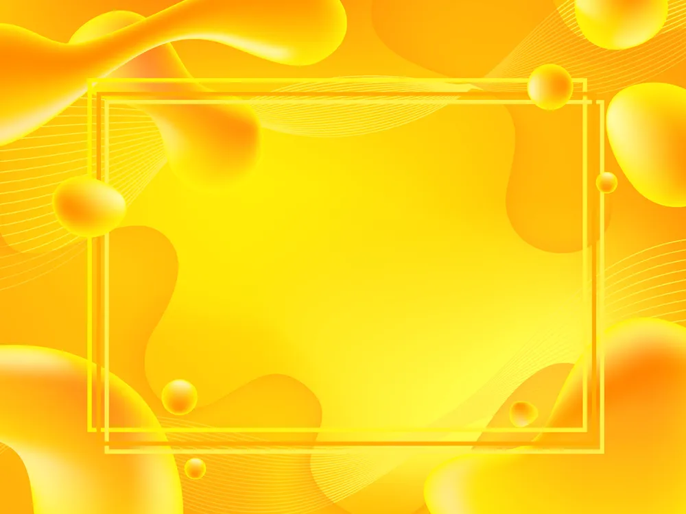 Cheerfully Yellow Bubble Background