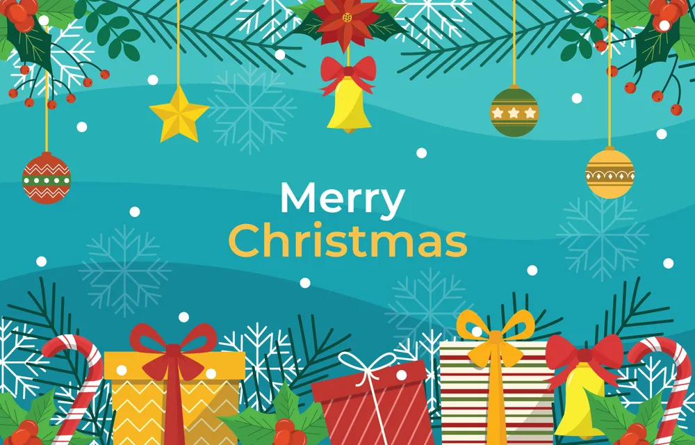 Christmas Ornaments Background Concept