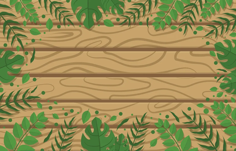 Wood Foliages Background