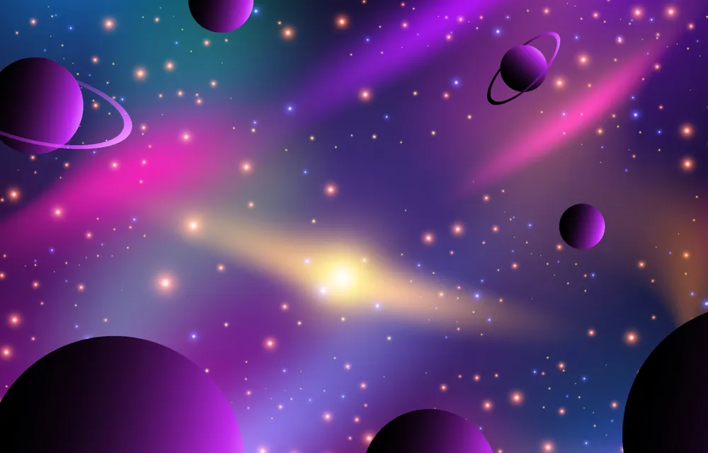 Colorful Galaxy Background