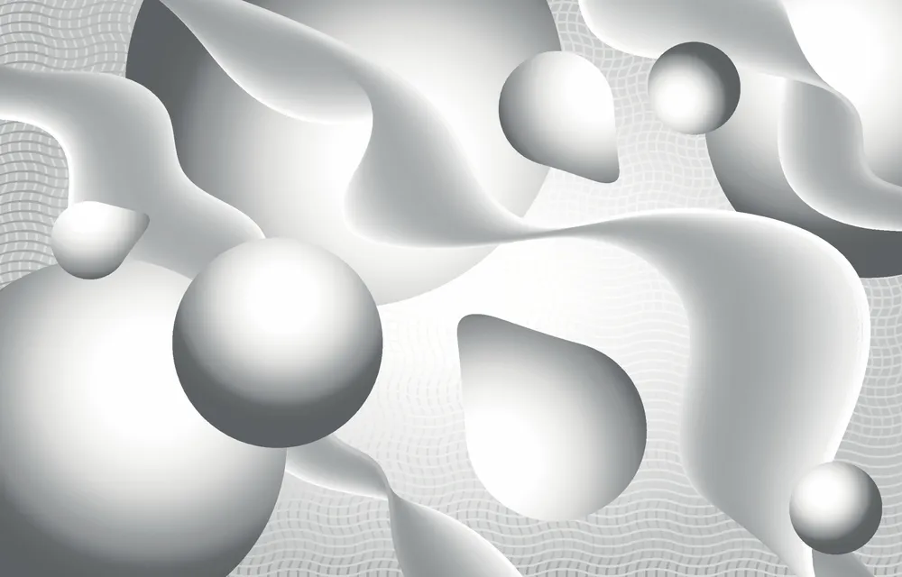 White Fluid Background