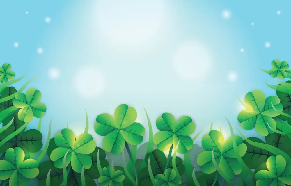Clover Scenery Background Template