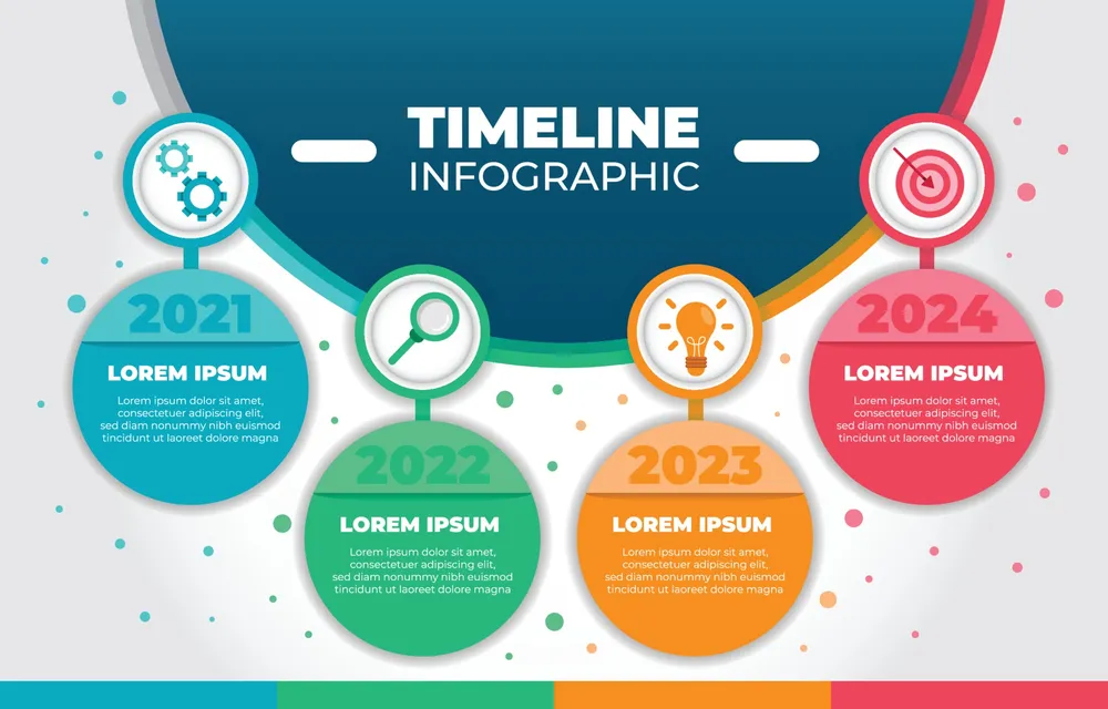 Timeline Infographic Background Template