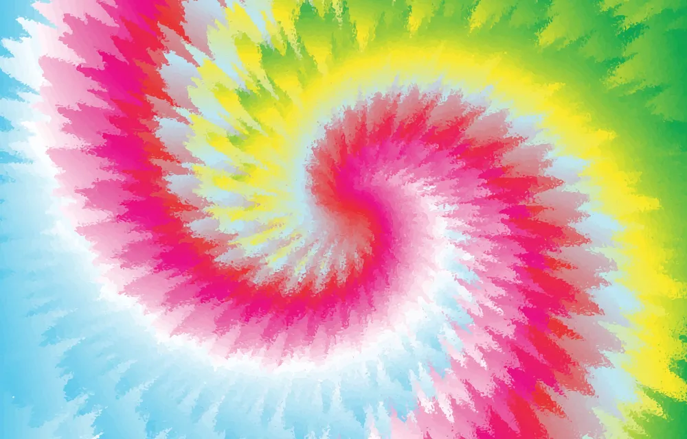 Dye Tie Spiral Background