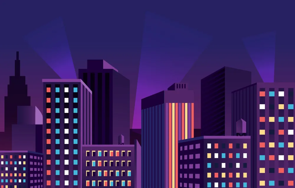 Evening Cityscape Background