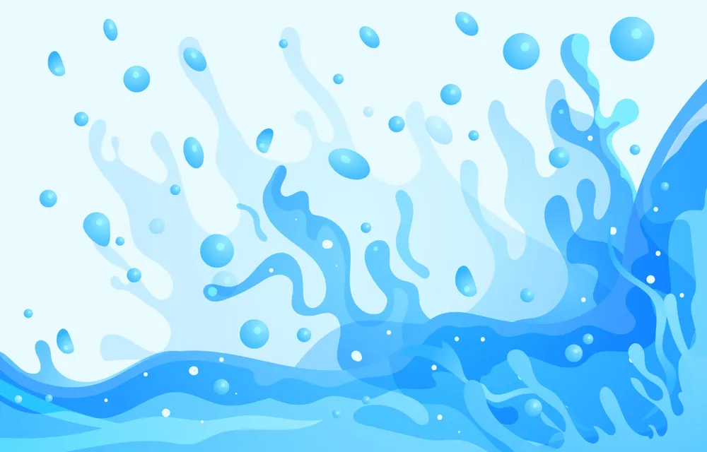 Fresh Blue Splash Background