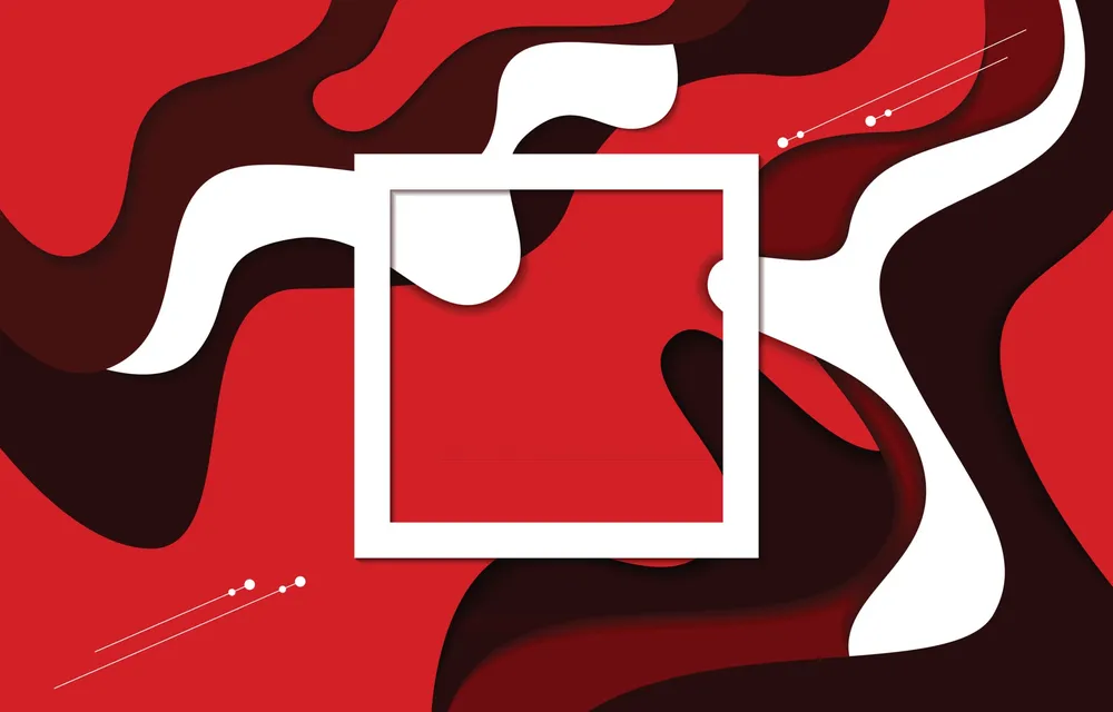 Red Abstract Fluid Background