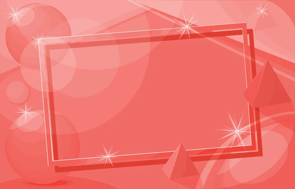 Pink 3D background frame