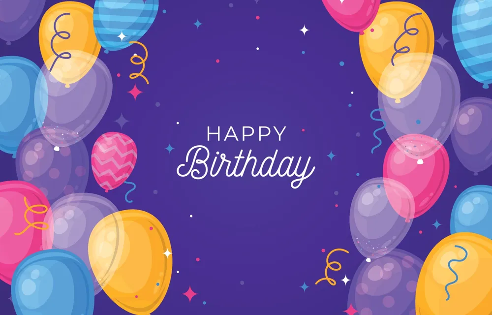 Birthday Party Balloon Background