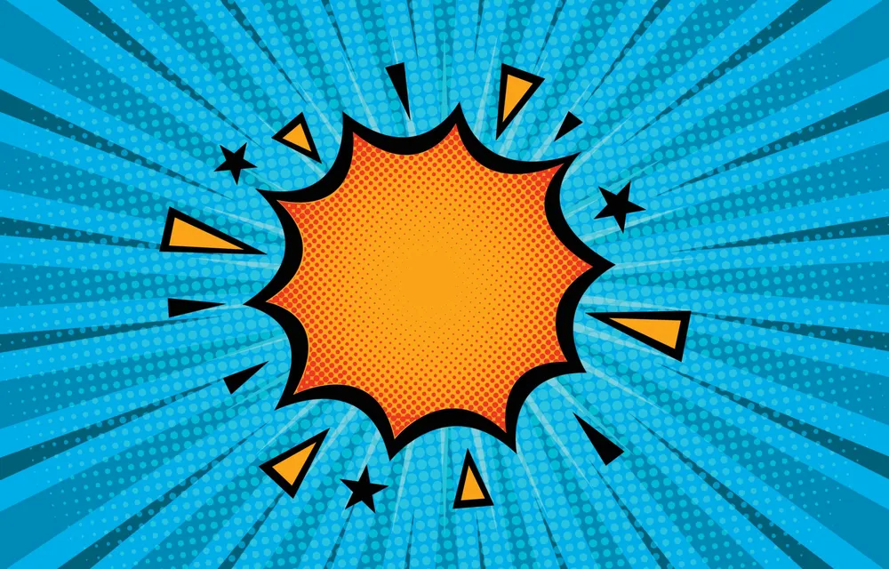 Halftone Comic Effect Background