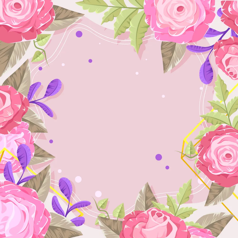 Beautiful Pink Roses Background