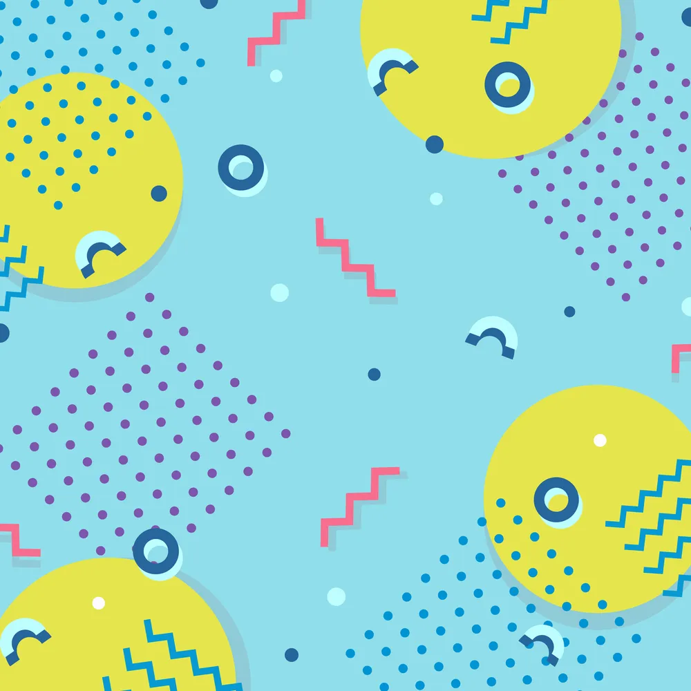 Geometric Memphis Background