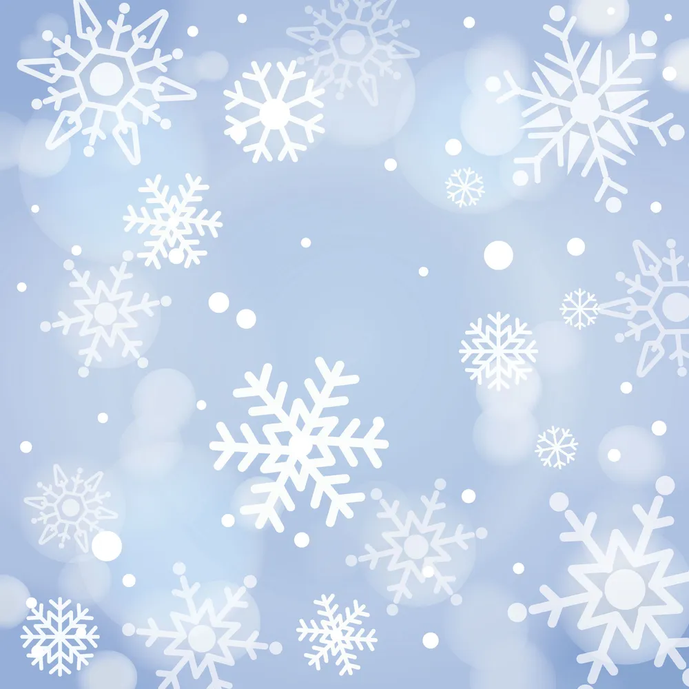 Happy Snowflakes Background