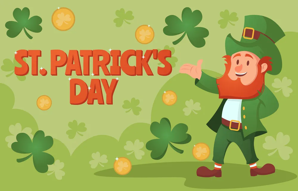 Leprechaun Greeting Background