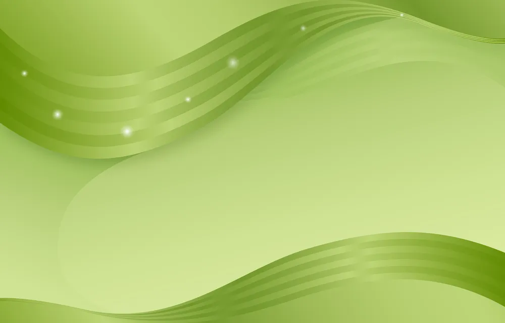 Green Gradient Wave Background