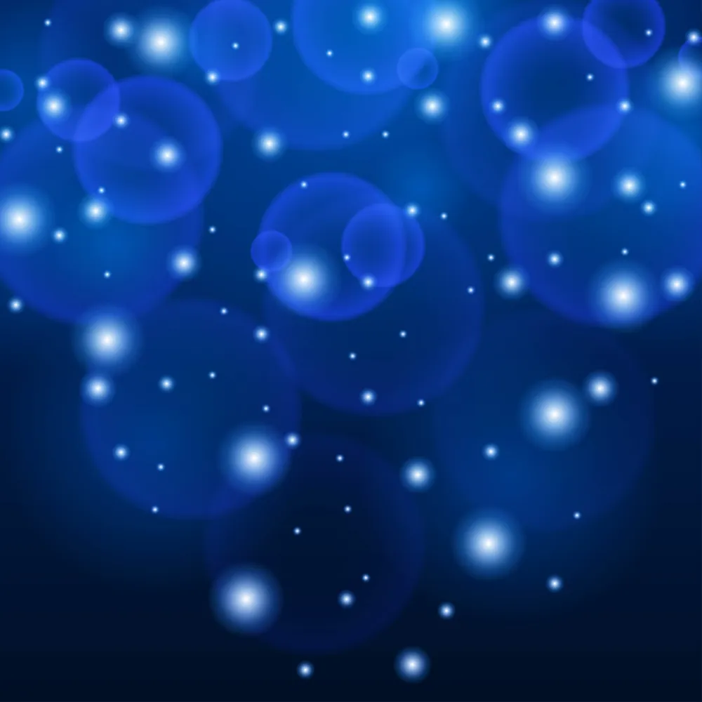 Elegant Blue Sparkle Bokeh Background