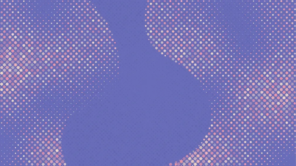 Floral Spring Color Halftone Background