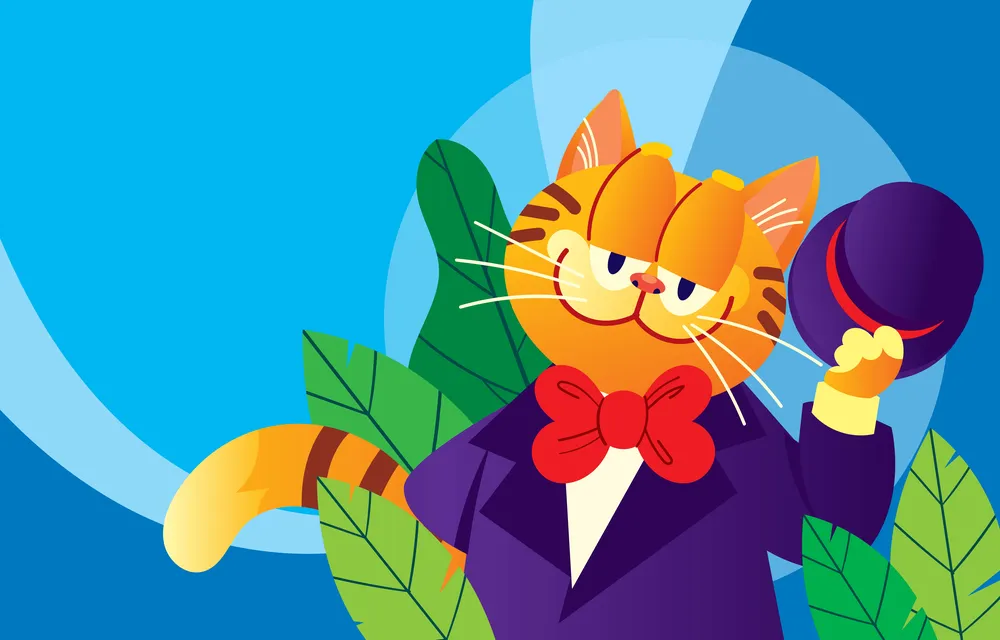 Cubby Cat With Tuxedo Background